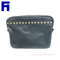 New Arrival Three Color PU Leather Women Trendy bead design lap top bags laptop messenger bag